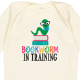 thumbnail image 4 of Inktastic Bookworm in Training Reading Boys or Girls Long Sleeve Baby Bodysuit, 4 of 5
