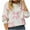 White, variant on QQAMB Sweater for Women Cute Flower Oversized Crewneck Cable Knit Pullover Top Long Sleeve Aesthetic Sweater Beige L