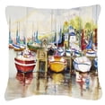 thumbnail image 2 of Carolines Treasures JMK1235PW1818 Paradise Sailboats Canvas Fabric Decorative Pillow  18H x18W multicolor, 2 of 2