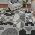 thumbnail image 5 of Disney Bravo Mickey Mouse Spheres Modern Geometric Gray Indoor Area Rug, 8x10, 5 of 9