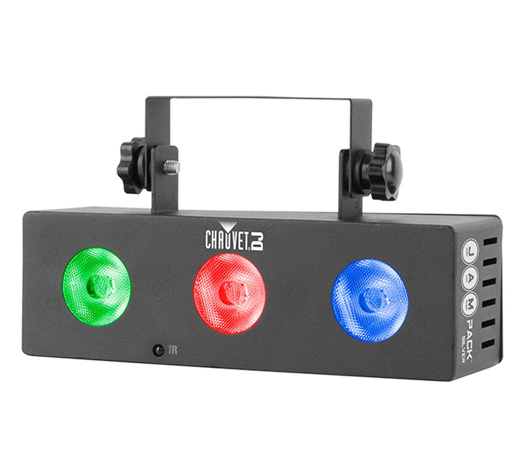 Chauvet DJ JAM Pack Silver Moonflower Strobe + UV & Wash Light Effects w/ Remote