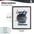 thumbnail image 4 of Stupell Industries French Country Laundry Phrase with Hanger Contour Black Framed Print Under Glass, 13 x 16, by Jesse Keith, 4 of 8