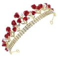 thumbnail image 4 of SHISUYAN Rhinestone Hairband Bridal Flower Headband 1Pcs For Women Parties, 4 of 8