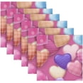 thumbnail image 6 of Coolnut Valentine's Day Love Heart Cloth Napkins Set of 1,Reusable Washable Polyester Dinner Table Napkins for Family,Kitchen,Dining,Party Decor, 6 of 7