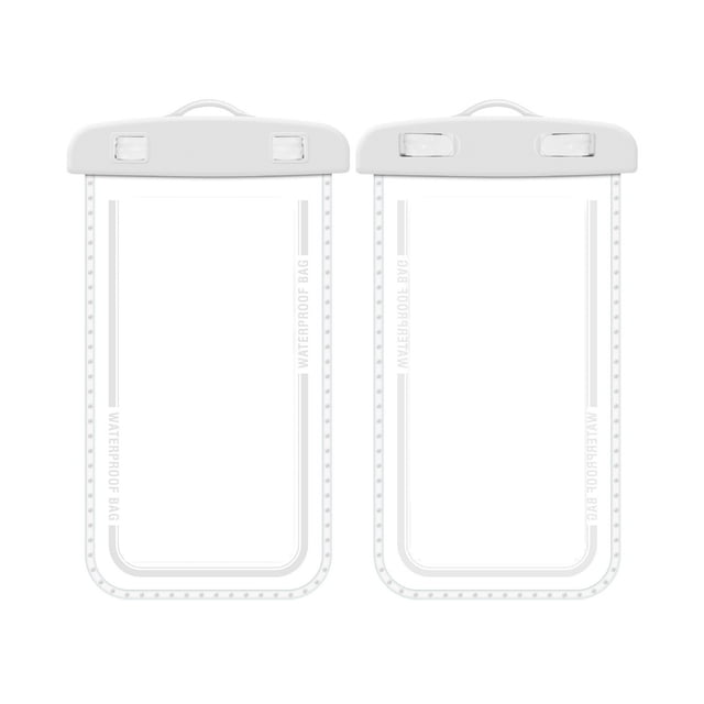 Sac Imperméable Mobile 2 Pcs Sacs pour Téléphone Imperméables Conception à Écran Tactile Capacité Universelle Protecteur de Cellulaire Transparent Sacs Secs Sac pour Téléphone sous-Marin