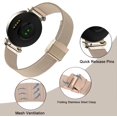 thumbnail image 2 of Pulseras de reloj CUNUJIX de malla metálica de acero inoxidable para Garmin Lily 2, 2 of 6