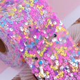 5 Yards Glitter Sequin Ribbon Colorful Tulle Ribbon For Diy Hair Bows