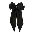 thumbnail image 2 of 1 Unids Big Bow Pein Barrettes Hugo Big Bow Peluquería Arcos clip de pelo Elegante Negro, 2 of 9