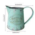 thumbnail image 5 of VANCORE Rustic Mini Metal Flower Vase - French Country Shabby Chic Pitcher-Style Decorative Jug for Flowers and Plants, Farmhouse Home Decor, Green, 5 of 6