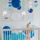 thumbnail image 3 of Burbuja de ballena azul brillante, decoraciones de fiesta de burbujas de océano y playa de verano para niñas y niños, decoraciones de serpentinas colgantes de cumpleaños, 3 of 7