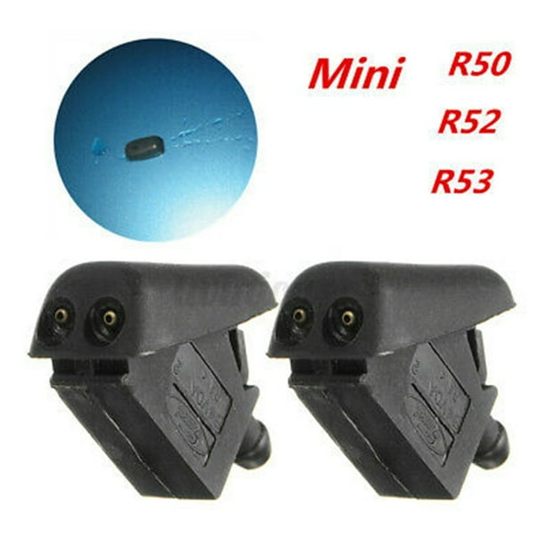 2Pcs Windshield Washer Nozzle Non Heated 61667146377 For Mini