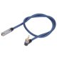 thumbnail image 1 of Cable De Audio Estéreo Hembra De 3,5 Mm A Macho De 90 , Cable De Audio De 4 Conductores Y 90 Grados, Diseño En ángulo Recto Para , PC, MP3 Y TV, 1 of 7