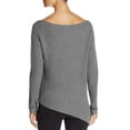 thumbnail image 5 of Marled Women's Asymmetric Hem Sweaters, Gray, X-Large, 5 of 5