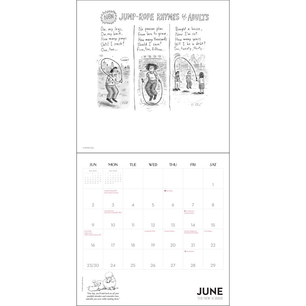 Cartoons from The New Yorker 2024 Wall Calendar (Calendar) - Walmart.com