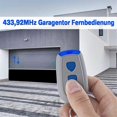 thumbnail image 4 of 2-pack 433.92 MHz Remote Control for Crawford Standard Steel EA433 2KS, EA433 2KM, EA433 4KS, RCU 43 GrayBlue, 4 of 5