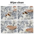 thumbnail image 4 of JEUXUS  Blue Grey Floral Tablecloth Vintage Tablecloth Disposable Table Cloths for Wedding Parties Flower Table Cover for Holiday Birthday,, 4 of 7