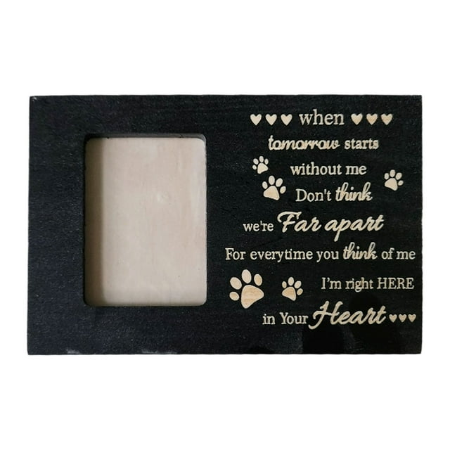 Wooden Keepsake Memory Chest for Cats - Photo Remembrance for Loss and Sympathy