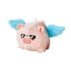 thumbnail image 5 of Llavero de cerdo de peluche con cola meneante, pequeño animal, para mochilas y bolsos. Azul, 5 of 9
