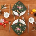 thumbnail image 4 of GZHJMY Blue Floral Napkins Table Decorations Napkin Set for Gift Giving, Dining, Parties 20 x 20in, 4 of 7