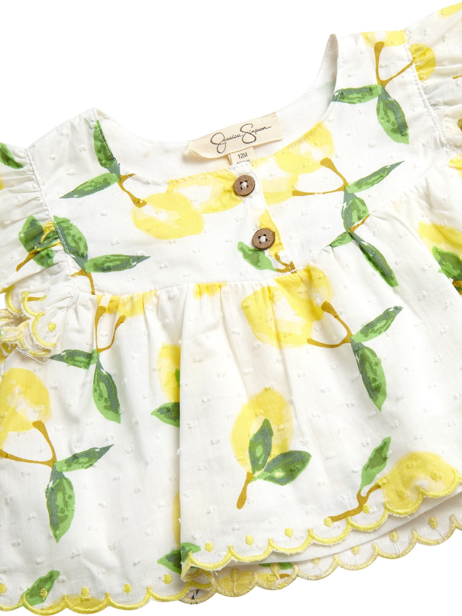 Jessica Simpson Baby Girls' Cotton Top, Bloomers and Headband Set, 3-Piece. Sizes 0M-12M