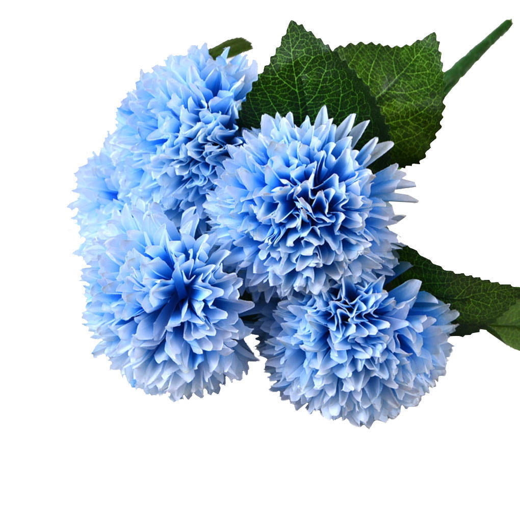 Fake Blue Flowers Nz / 84 Silk Chrysanthemum - Royal Blue | eFavorMart