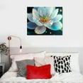 thumbnail image 5 of Lotus Flower Wall Art, Lotus Flower Canvas Wall Art, Abstract Lotus Painting, Zen Canvas Wall Art, Lotus Art Print, Lotus Wall Decor, Spiritual Wall Decor, Living Room Bedroom Decor (Black Metal Frame, 5 of 6