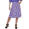 thumbnail image 1 of Moomaya Jupe Imprimée pour Femmes en Poly Spandex Tenue Décontractée Jupe d'Été pour Filles, 1 of 5