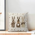 thumbnail image 3 of hofaaa Easter Pillow Covers 18x18 Inch Set of 2 for Vintage Polka Dots Bunny Decor Throw Pillows Spring Bow Rabbit Outdoor Farmhouse Decorative Cushion Cases for Couch Bed Decoration, 3 of 6
