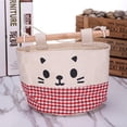 thumbnail image 1 of DPTALR Cotton Cartoon Cat Hanging Storage Bag Debris Pouch Wall Combination, 1 of 4