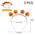 thumbnail image 3 of Vjnyvs 3 Pack Light Up Pumpkin Ghost Headband LED Halloween Hair Hoop Accessories, 3 of 7