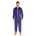 thumbnail image 3 of FORMRS Onesies Pajama for Adults Unisex Hoodie Winter Jumpsuit One Piece Sleepwear, Sizes S-2XL, Dark Mushrooms Pattern, 3 of 7