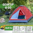 thumbnail image 6 of 2 Person Outdoors Camping Tent with Rain Fly and Carrying Bag - Lightweight Outdoor Pop Up Tents for Camping Essentials, Music Festivals, Backpacking, Hiking, or Beach Shelter by  Outdoors, 6 of 8