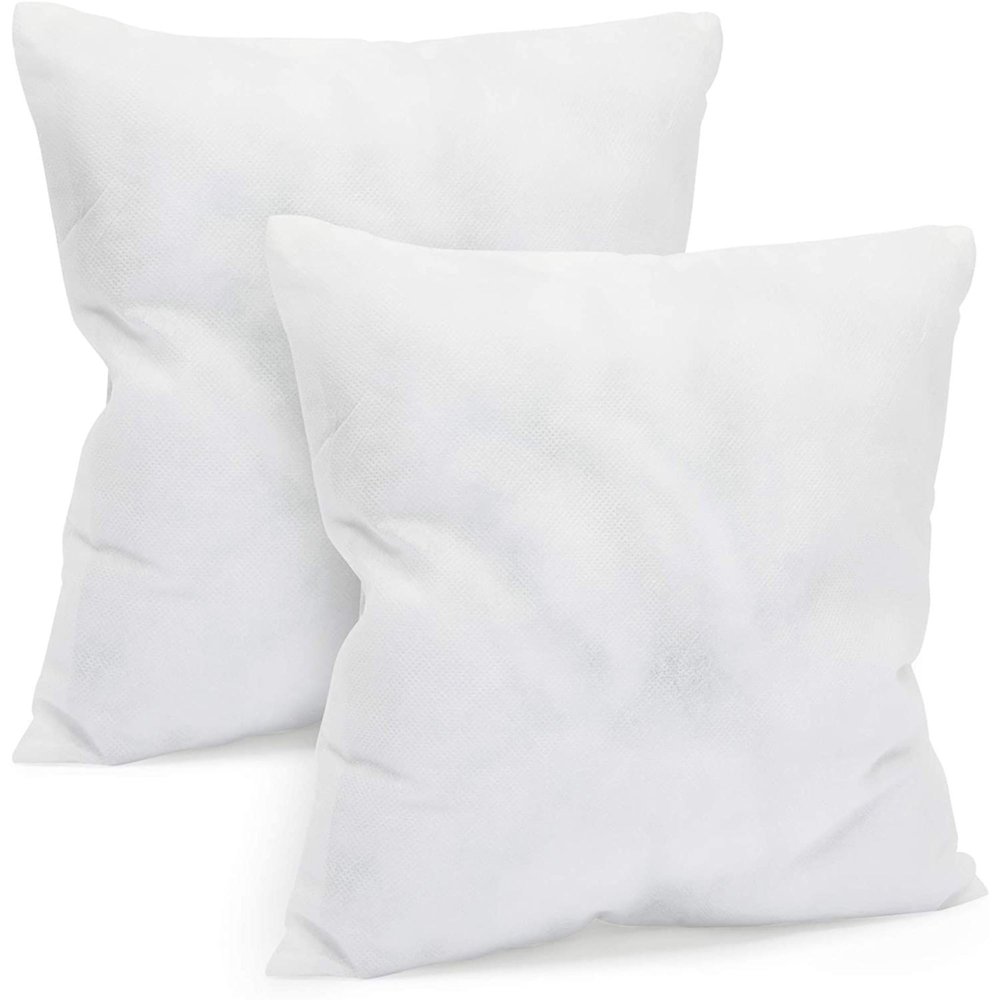 2 Pack White Hypoallergenic Throw Pillow Inserts 20x20