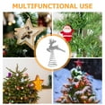 thumbnail image 3 of WHAMVOX Silver Iron Deer Tree Topper for Christmas Tree Decoration with Lovely Design and Easy Installation, 3 of 8