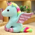 thumbnail image 2 of Unicorn Stuffed Animal Plush With Rainbow Wings, 2 of 5