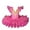 Hot Pink, variant on Luxalzxs Ballet Leotards for Girls with Platter Tutu Professional Organdy Skirt Princess Ballerina Swan Lake Feather Hem Dancewear