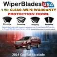 thumbnail image 2 of 2014 Cadillac Escalade Beam Wiper Blades Wipers w/1yr Warranty (Set of 2) (WiperBladesUSA), 2 of 5