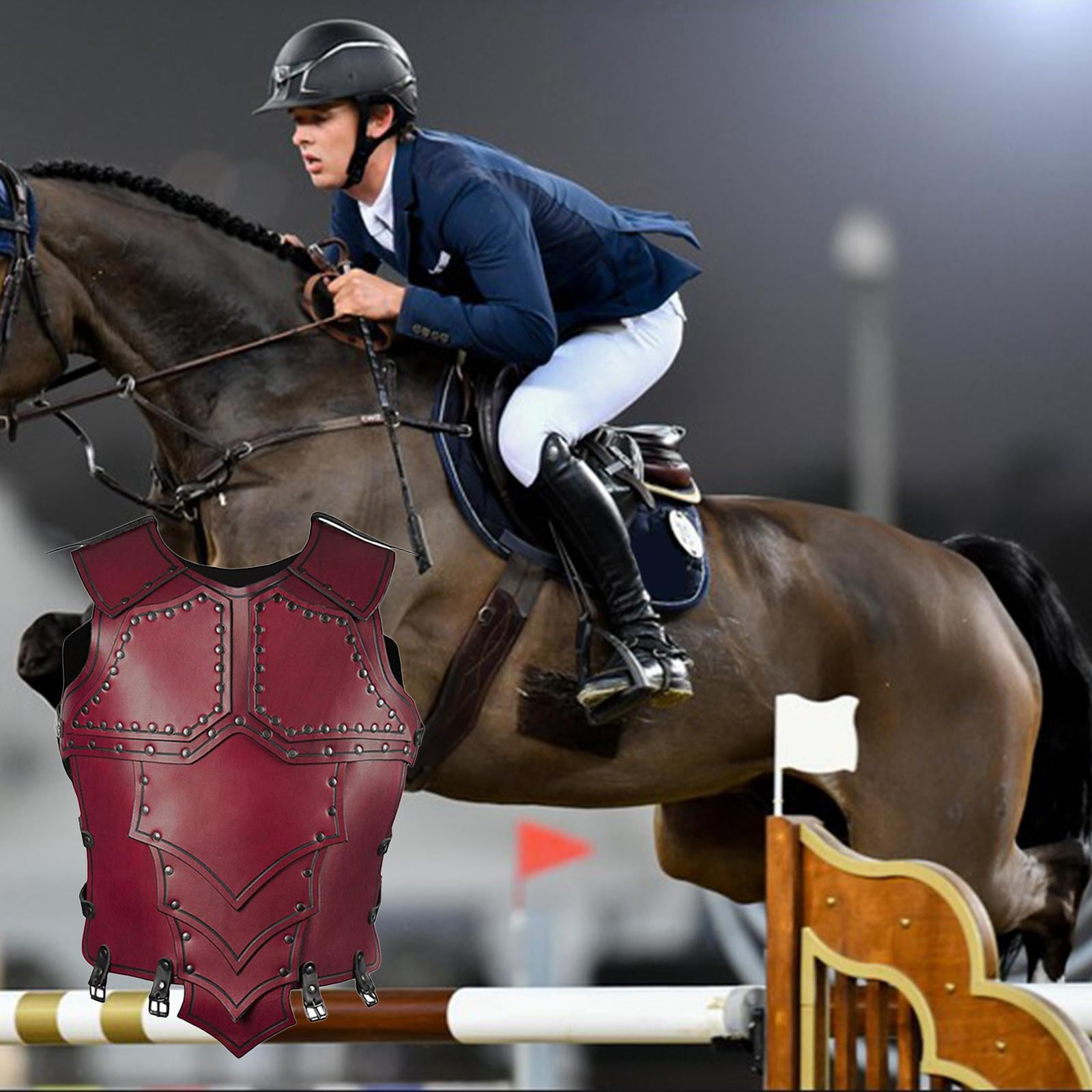 Gilet Equestre Adulte en Cuir Equipement de Protection pour Concours Complet Walmart