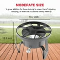 thumbnail image 2 of Outdoor & Indoor Portable Propane Stove, Single & Double Burners with Gas Premium Hose, Detachable Legs for Backyard Kitchen, Camping Grill, Hiking Cooking, Outdoor Recreation, 2 of 7