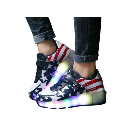 

Audeban Kids LED Light Up Shoes Cool Boys Girls Luminous Flashing Trainers Sneakers Gift