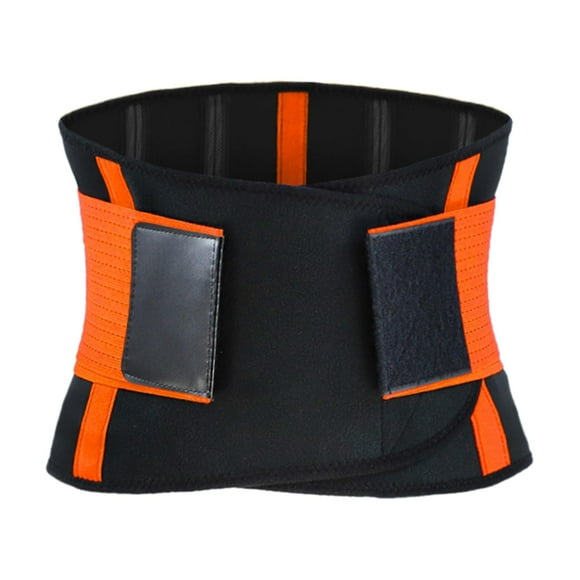 jinwen Adjustable Waist Trimmer Workout Abs Back Support Brace Strap M