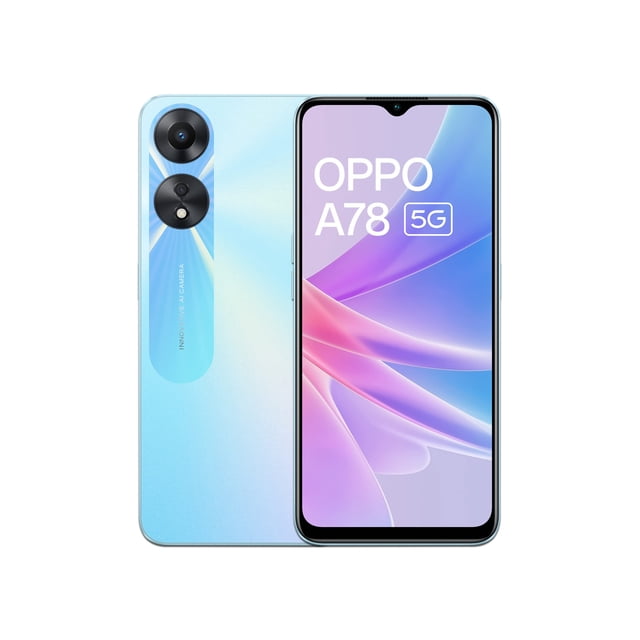 Smartphone OPPO A78 5G MediaTek 6833 4GB 128GB Pantalla 6.56' Android 12 Azul