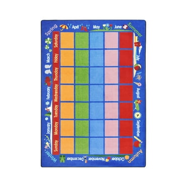 Kid Essentials - Early Childhood Celebrations Calendar, 5'4" x 7'8", Multicolored