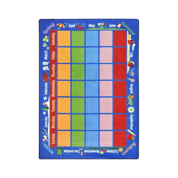 Kid Essentials - Early Childhood Celebrations Calendar, 7'8" x 10'9", Multicolored