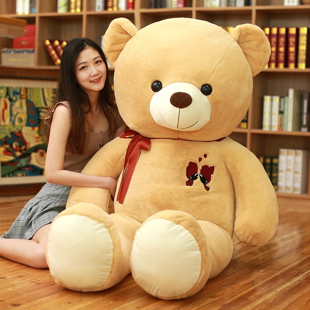 Oso de peluche gigante grande de 60-100CM, muñeco con relleno de animales suave y enorme, juguete para niños, novia, amante, regalo de cumpleaños zhangyuxiang LED