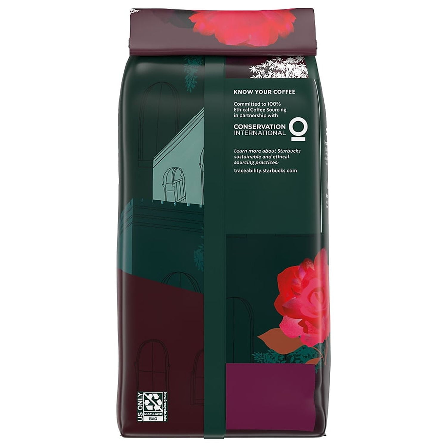 Starbucks Whole Bean Coffee Caffe Verona Dark Roast - 16 Ounce (1 lbs)