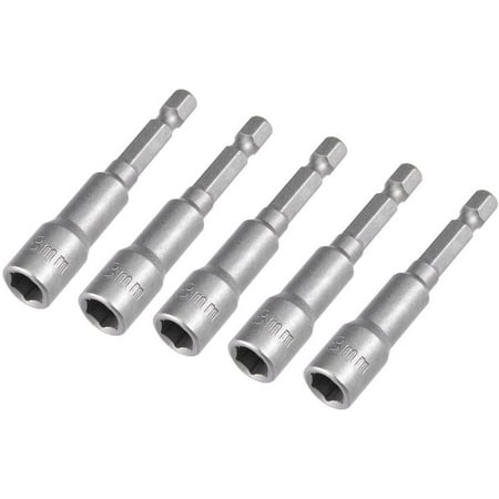 

Southwith 5 Pcs 1/ 4 Quick- Change Hex Shank 8mm Magnetic Nut Setter Driver Drill Bit 65mm Length Metric Useful Design
