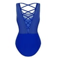 thumbnail image 3 of MSemis Women's Sleeveless Criss Cross Back Camisole Ballet Dance Gymnastics Leotard Bodysuit, 3 of 6