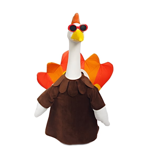 BESTSKY Thanksgiving Goose Costume,Holiday Dress Up,Polyester,23 In,Festive Porch Garden Decor,Quick Install,Yard Decoration Goose Thanksgiving Outfit