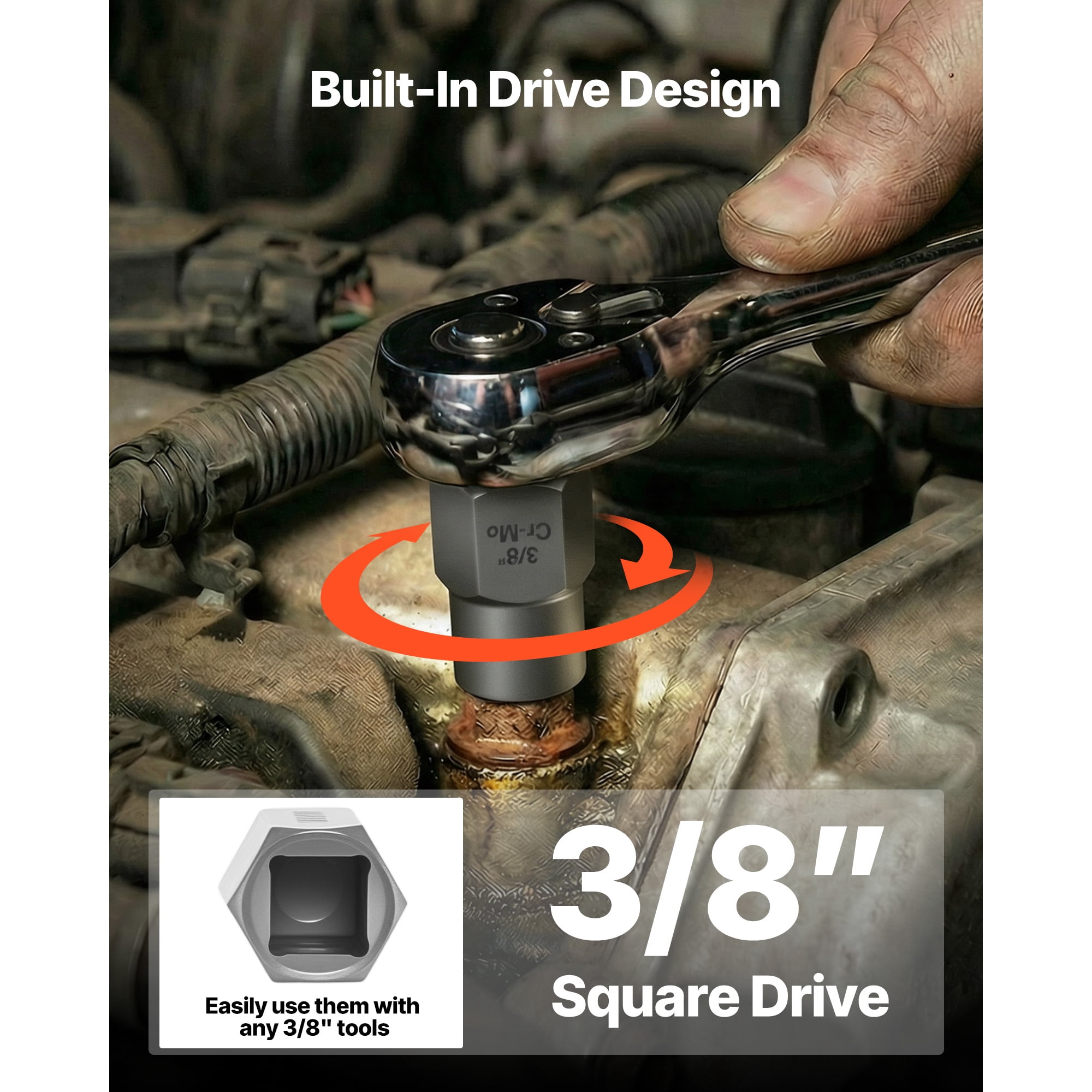 KFFKFF 65-Piece Screw Extractor and Drill Bit Set, Includes Nut Bolt Extractors, Adapters, and Storage Case, Made of Cr-Mo Steel for Removing Damaged, Stripped, or Rounded Fasteners